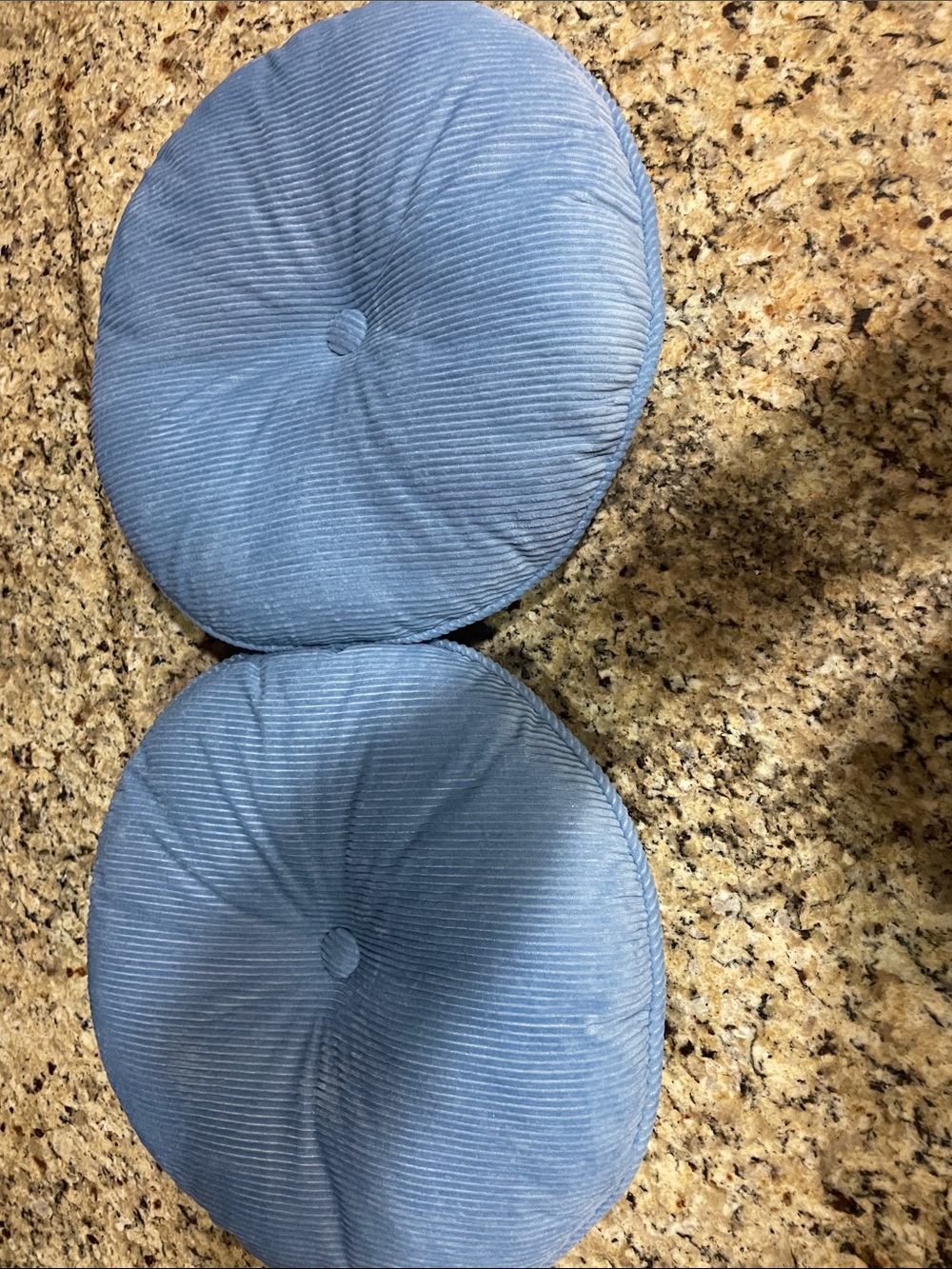 Room Essentials Round Corduroy Accent Pillows in Light Blue - Set of 2